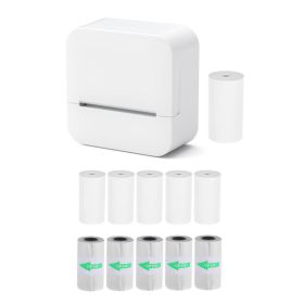 Bluetooth Thermal Label Printer 57mm Instant Sticker Printer For IOS For Android Wireless Connect Support Memo Notes Lists Scrapbook DIY Journal (Option: Default)