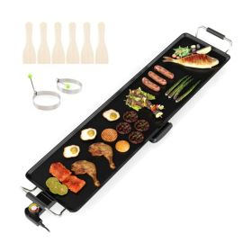 35" large electric grill with adjustable temperature (Option: Default Title)