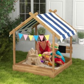 Wooden Sandbox, for 3-7 Years Old Kids ( Amazon Shipping)(Prohibited by WalMart) (Option: as picture)