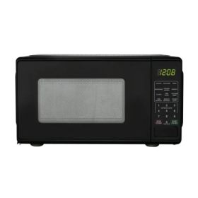 0.7 Cu ft Countertop Microwave Oven, 700 Watts, Black, New (Shipment from Walmart) (Option: Default Title)